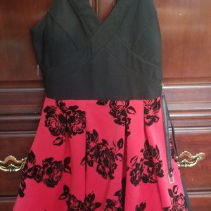 Cute red an black dress